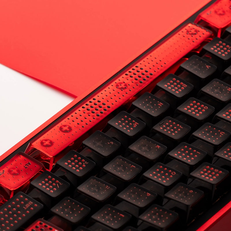 Polka Dot Frosted Translucent PC Keycap Set