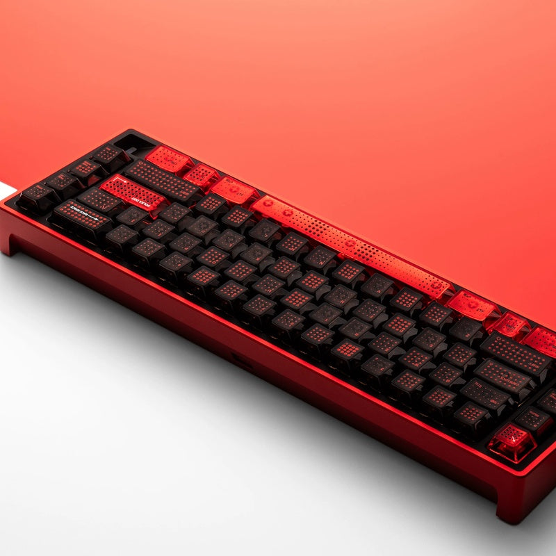 Polka Dot Frosted Translucent PC Keycap Set