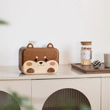 Shiba Inu Ebony Wood Tissue Box
