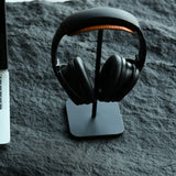 Vintage Hand-Stitched Leather Headphone Stand