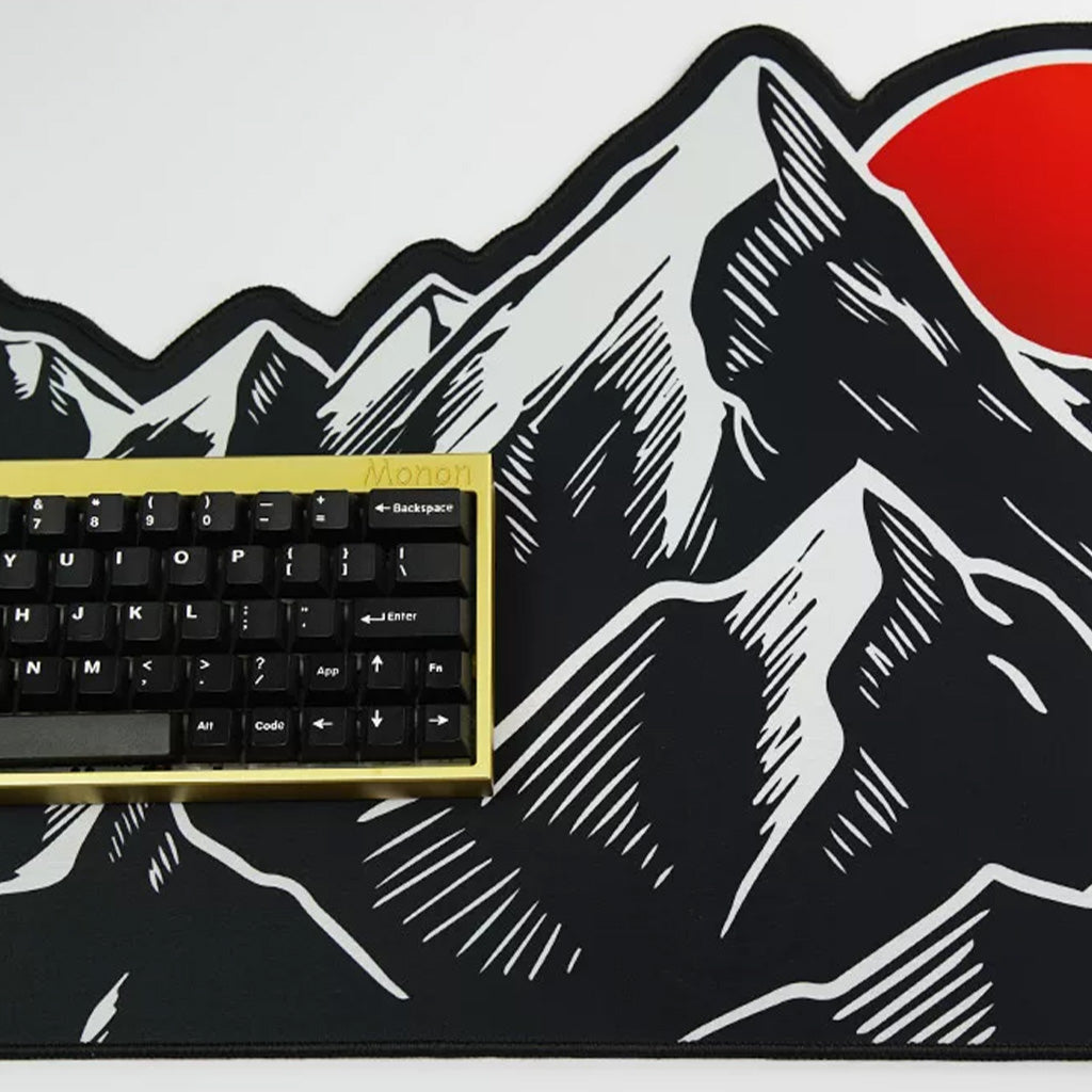 Alpine Sunrise Mountain Desk Pad