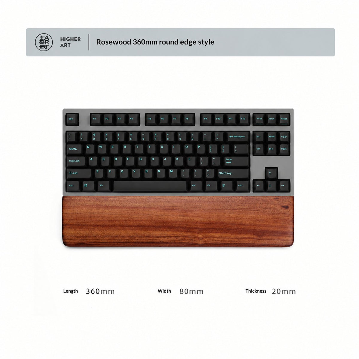 Rosewood Solid Wood Wrist Rest