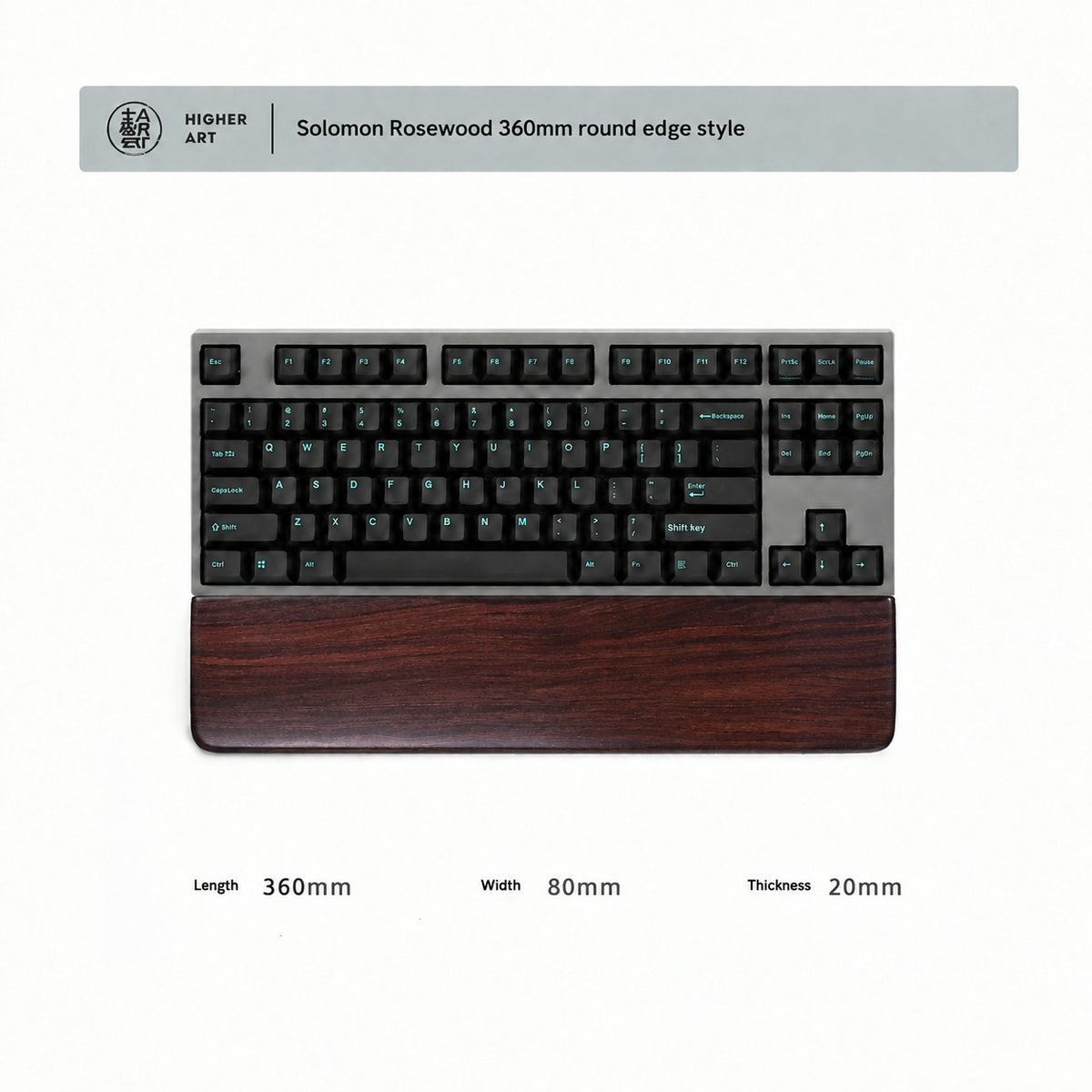 Solomon Rosewood Solid Wood Wrist Rest