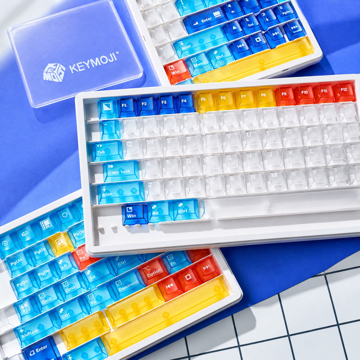 KEYMOJI Mondrian Geometric PC Keycap Set