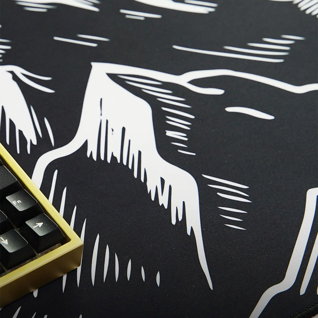 Alpine Sunrise Mountain Desk Pad