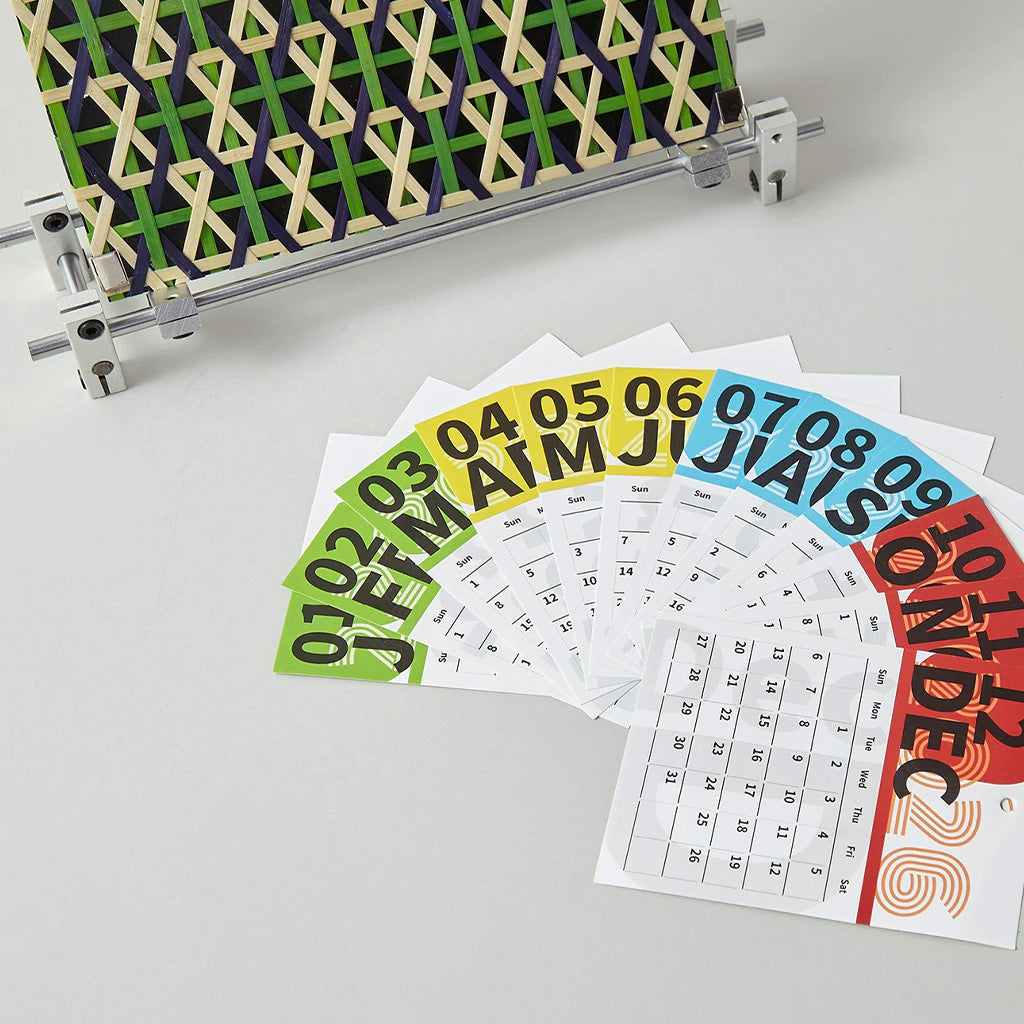 Bamboo Light and Shadow 2027 Desk Calendar