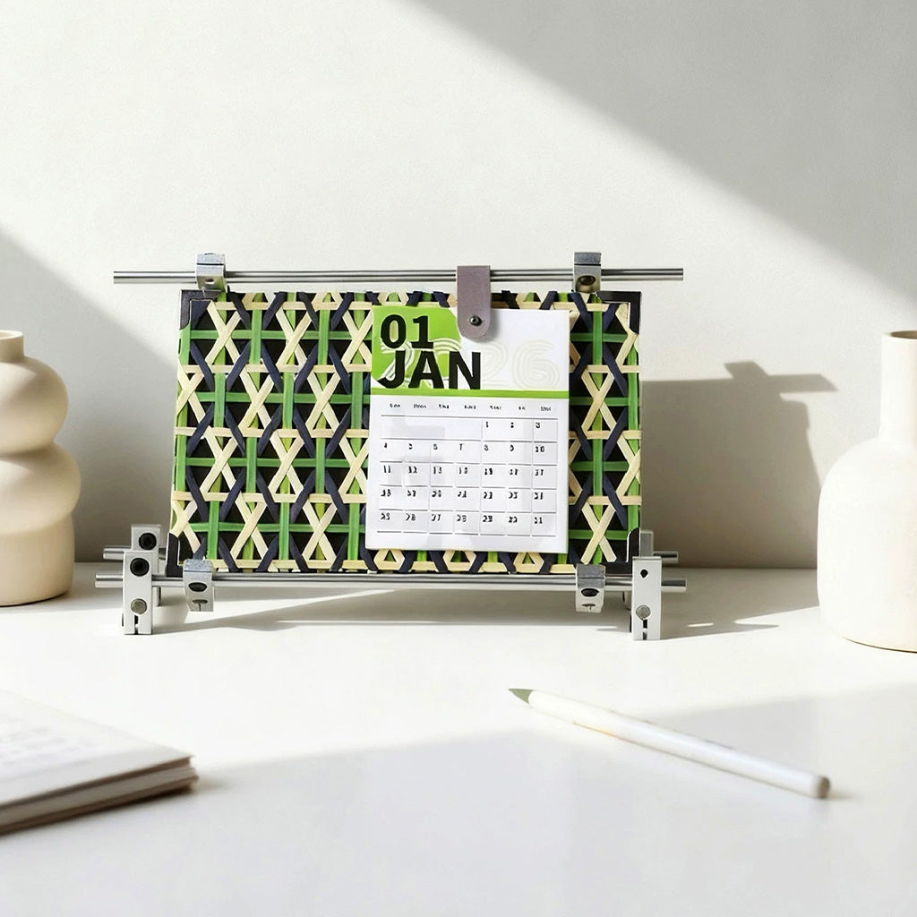 Bamboo Light and Shadow 2027 Desk Calendar