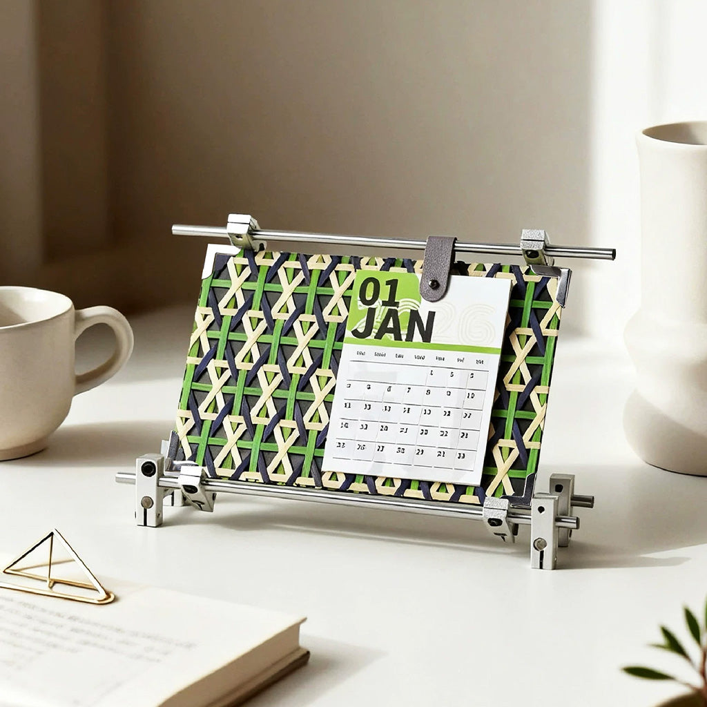 Bamboo Light and Shadow 2027 Desk Calendar