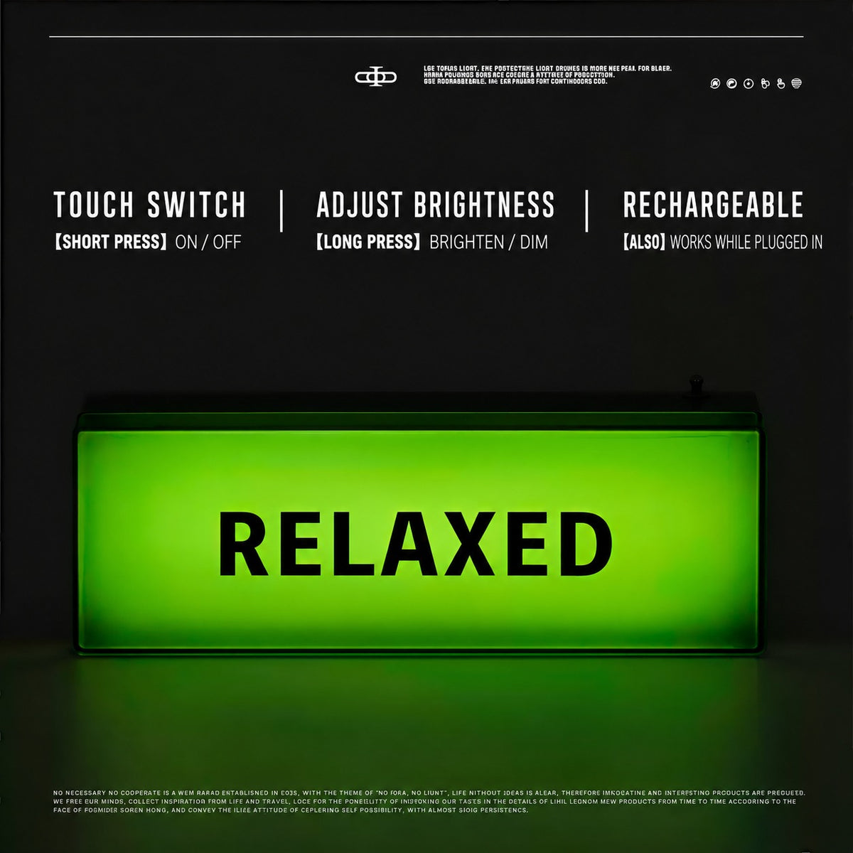 No Necessary No Cooperate 002 Night Light