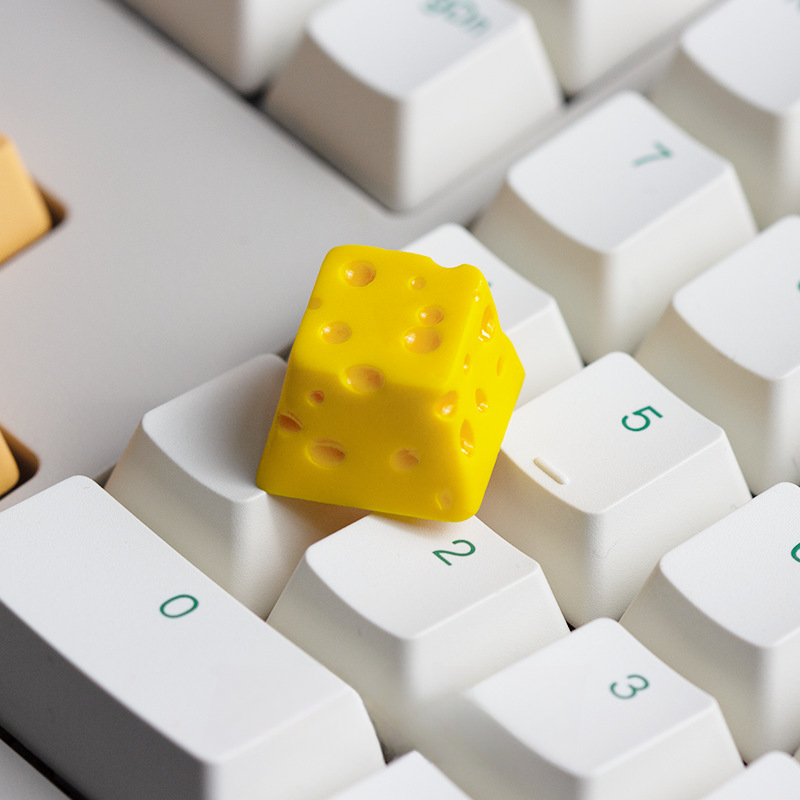 Swiss Cheese Resin Artisan Keycap