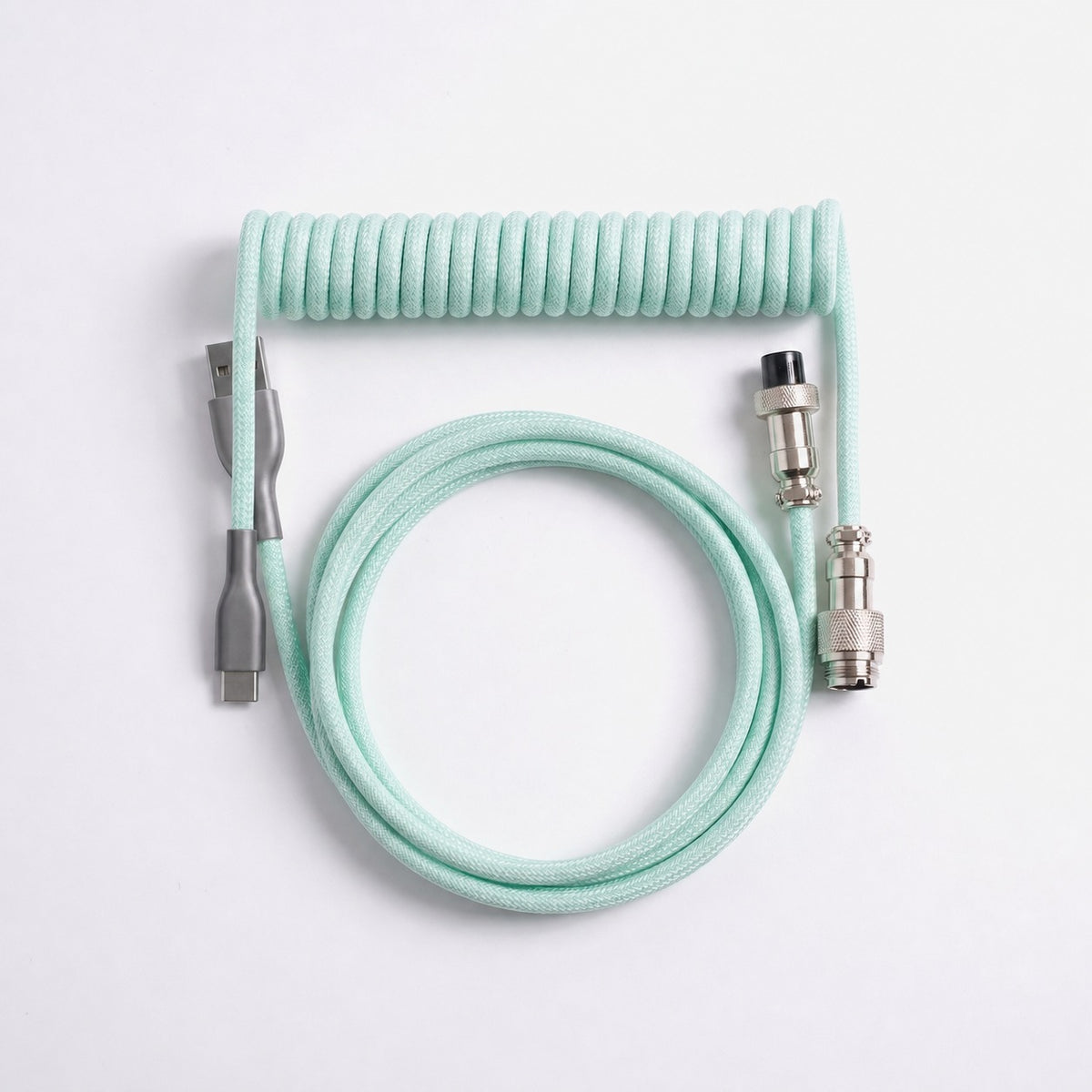 Macaron Coiled Aviator Keyboard Cable