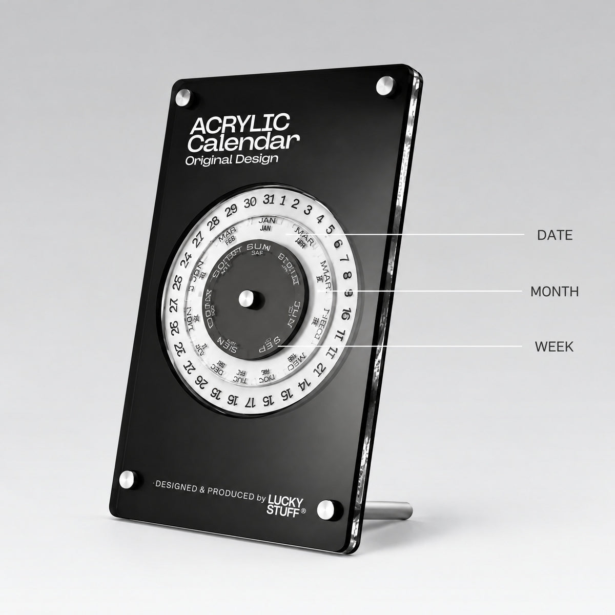Acrylic Perpetual Desk Calendar