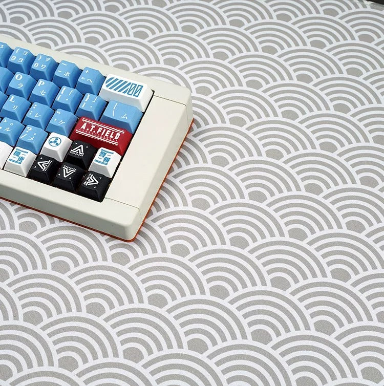 Japanese Seigaiha Wave Desk Pad