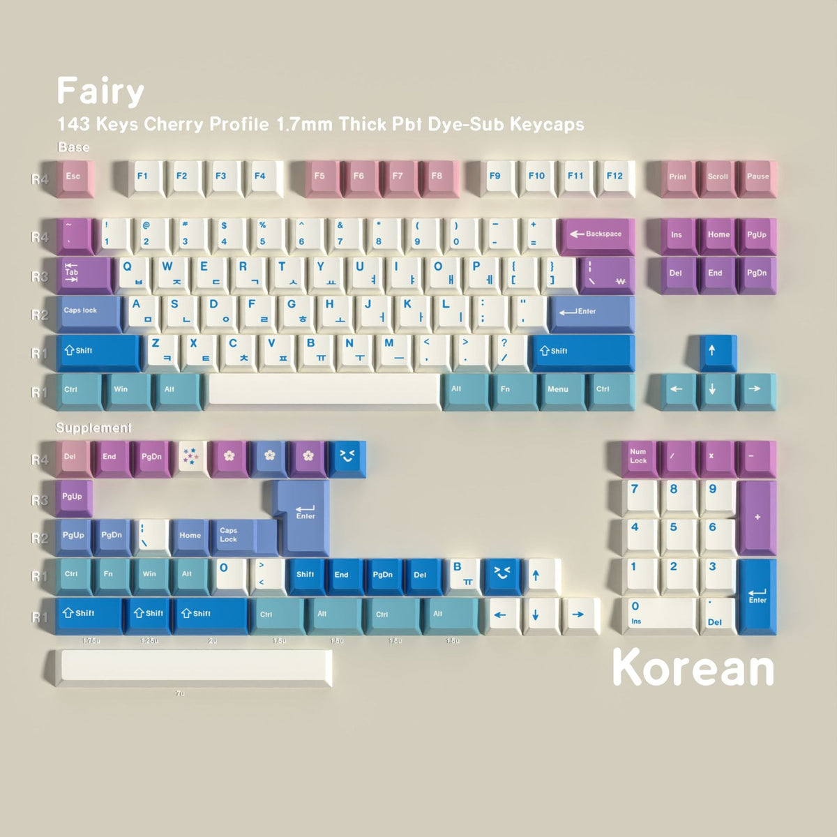 Fairy PBT Keycap Set