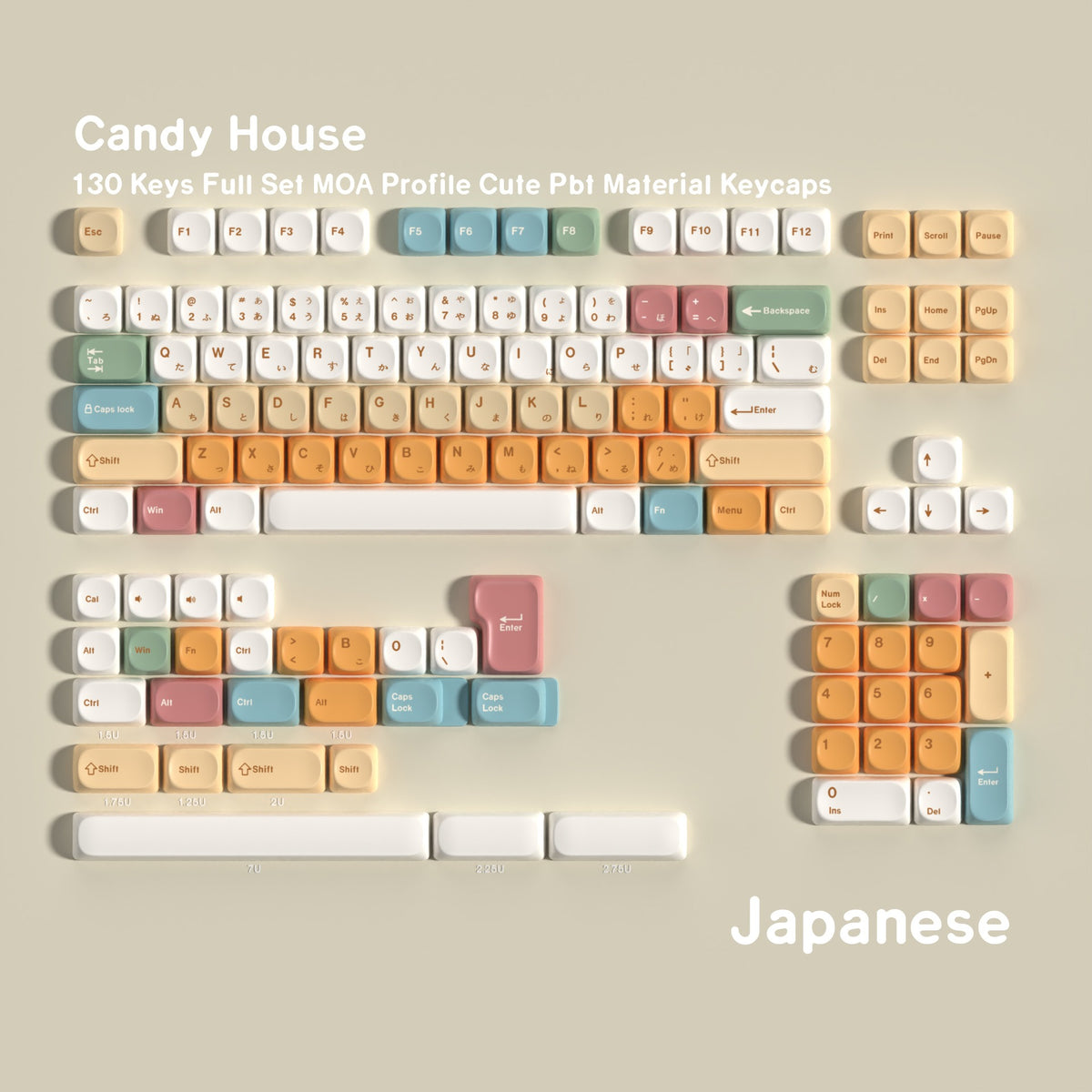 Candy House MOA PBT Keycap Set