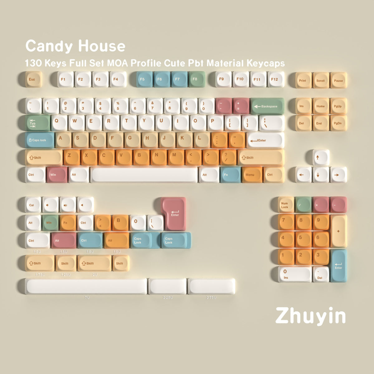 Candy House MOA PBT Keycap Set