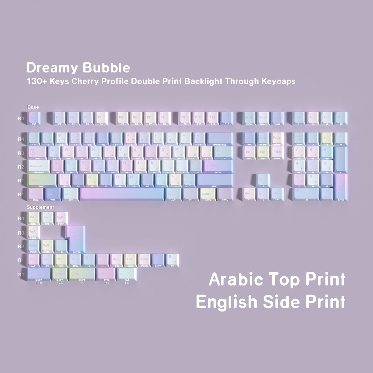 Dream Bubble PBT Keycap Set