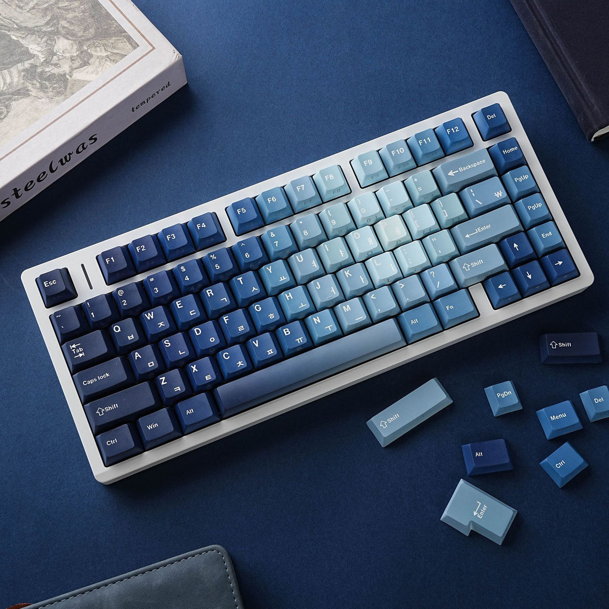 Ocean Heart PBT Keycap Set