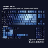 Ocean Heart PBT Keycap Set