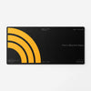 Concentric Arcs Geometry Desk Pad