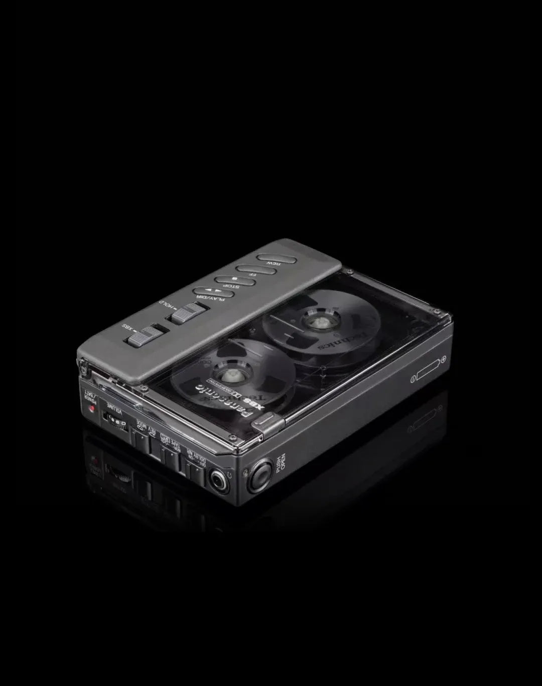 Let the clear front window put the cassette on display, like an exhibit case.