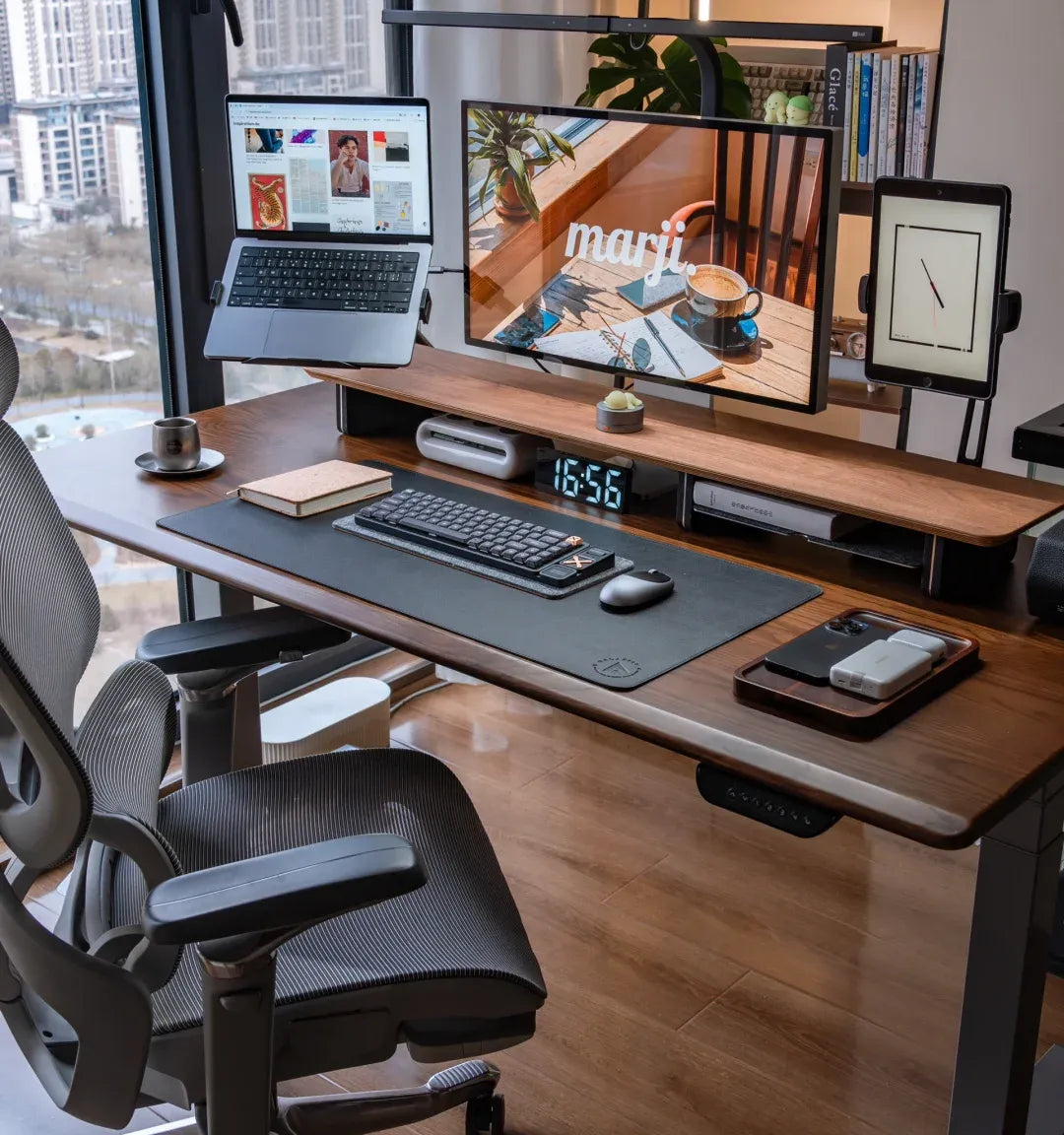 Desk Setup Tour: A Walnut Workspace with a View