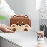 Shiba Inu Ebony Wood Tissue Box