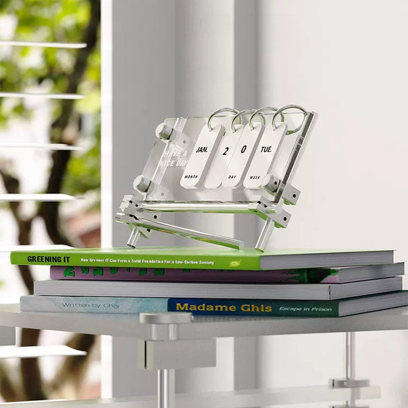 Acrylic Flip Calendar Desk Ornament