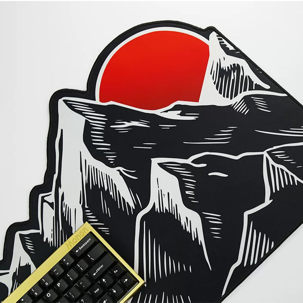 Alpine Sunrise Mountain Desk Pad