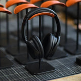 Vintage Hand-Stitched Leather Headphone Stand