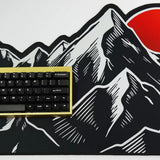 Alpine Sunrise Mountain Desk Pad