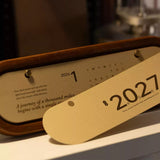 2027 Wooden Flip Desk Calendar