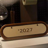 2027 Wooden Flip Desk Calendar