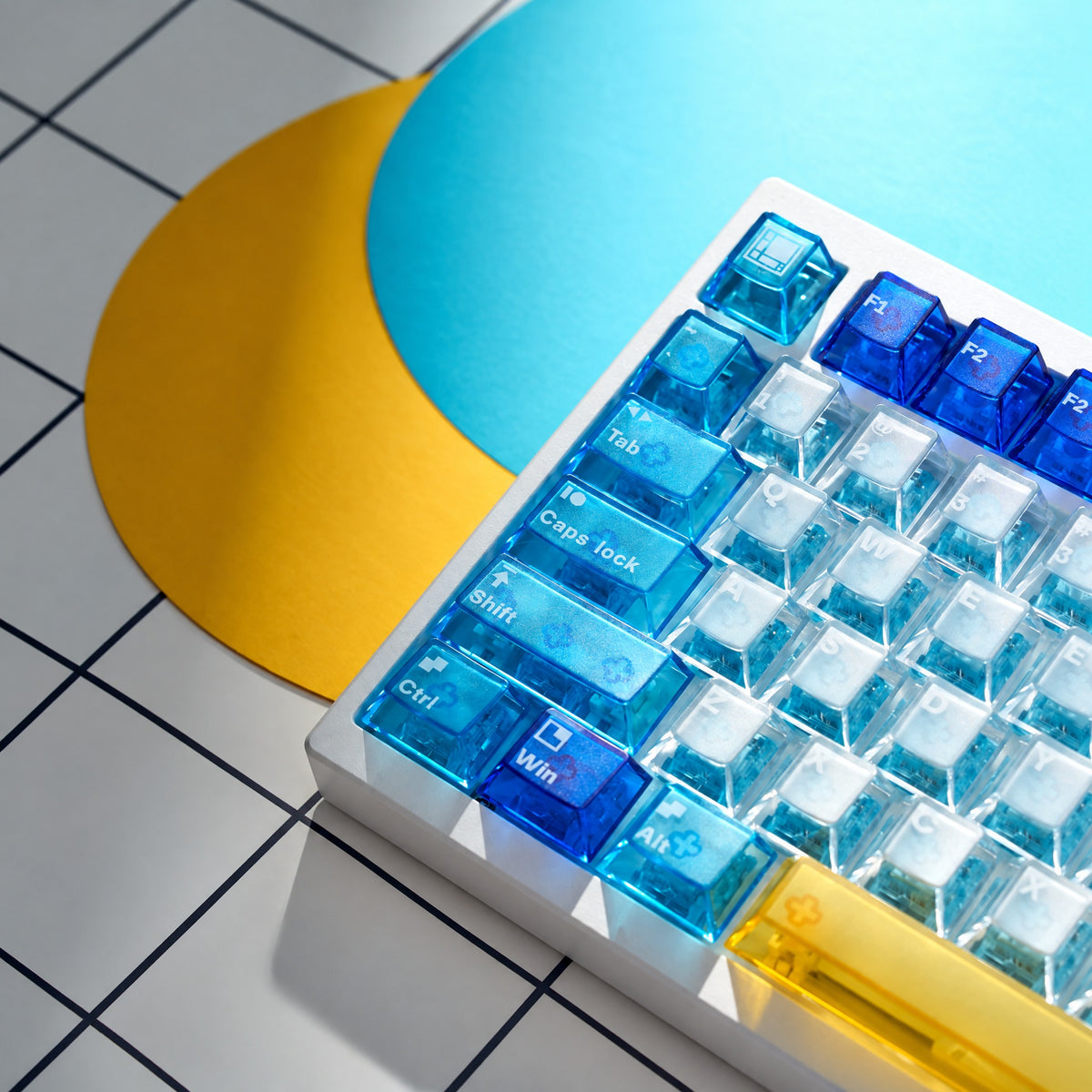 KEYMOJI Mondrian Geometric PC Keycap Set