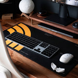 Concentric Arcs Geometry Desk Pad