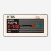 TDK E-180 Retro Cassette Deskpad