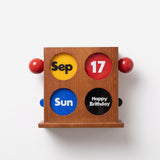 Easygood Bauhaus Retro Wooden Perpetual Calendar