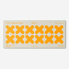 X-Grid 12 Marigold on Cream Desk Pad